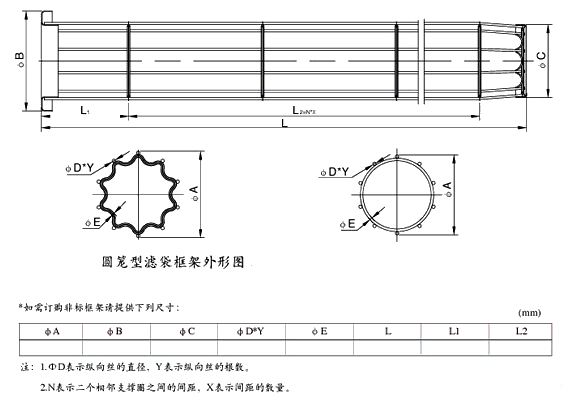 <strong>除塵器骨架</strong>外形圖紙