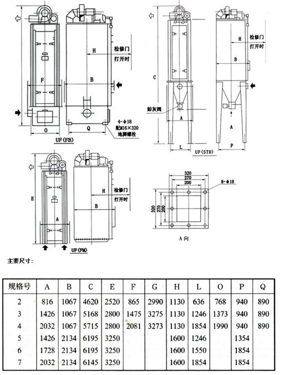 <strong>除塵花板</strong>參數圖